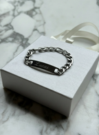 Pulsera mensaje personalizable acero