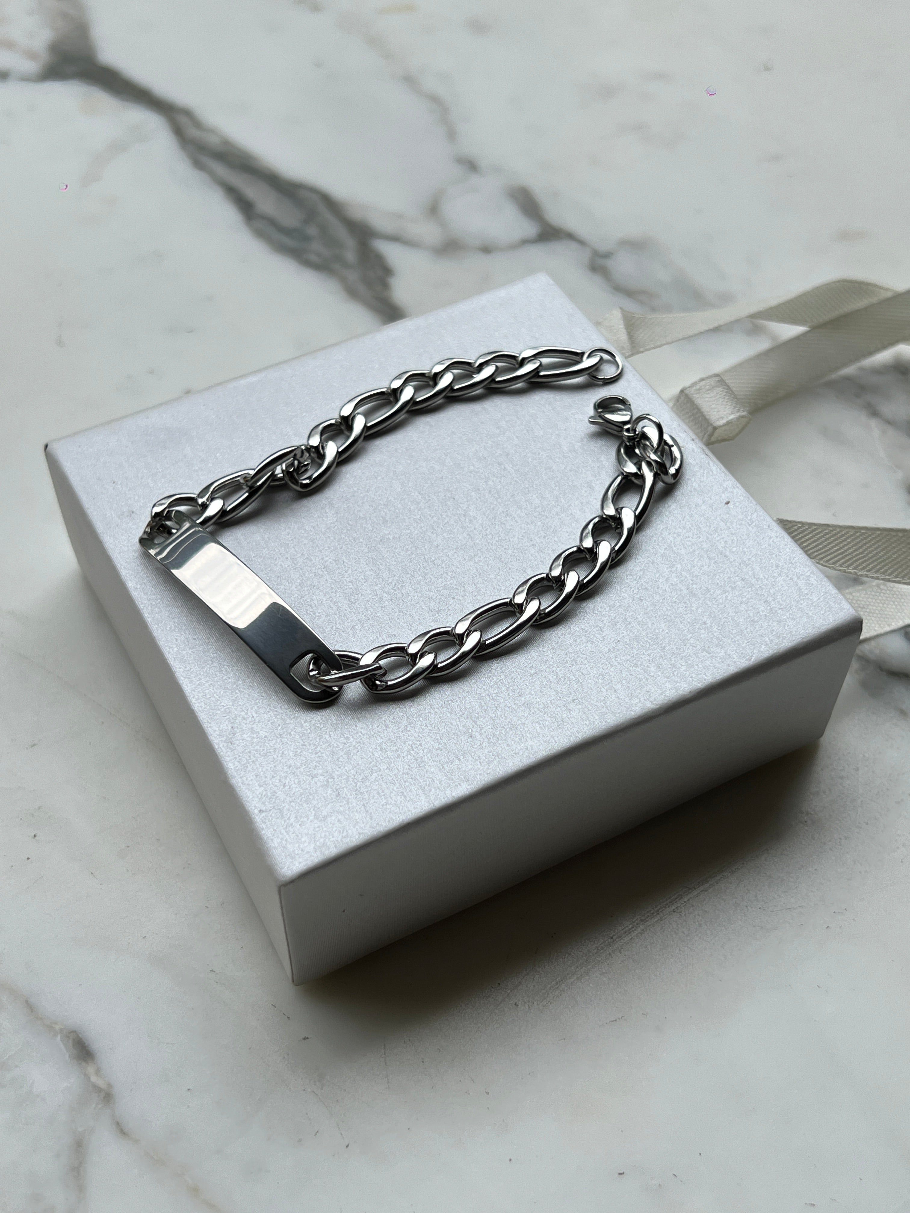 Pulsera mensaje personalizable acero