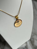 Collar dije nacimiento grabado personalizado