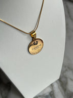 Collar dije nacimiento grabado personalizado
