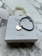 Pulsera corazón acero personalizable