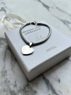 Pulsera corazón acero personalizable