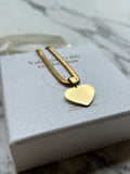 Pulsera corazón dorada personalizable
