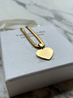 Pulsera corazón dorada personalizable