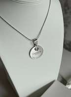 Collar dije nacimiento grabado personalizado