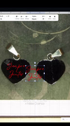 Dije corazón con inicial personalizable